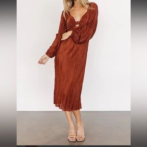 Amani Pleated MIDI Dress